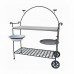 Carrello Barbecue in ferro e travertino. GRILL