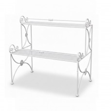 Fioriera a due piani in ferro forgiato. EMILY