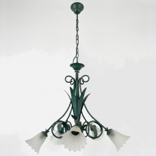 Lampadario a soffitto in vetro con paralumi in vetro. LEAVES