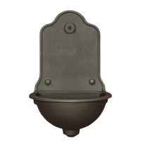 Fontana a parete completa di lavandino in ghisa. Modello ISA GRANDE 2033+3008