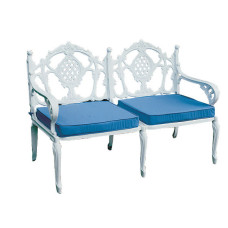 Divano 2 posto alluminio per interno/esterno. FLORIDA-2 