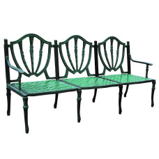 Divano 3 posti alluminio casa, giardino, veranda. GALLES-3