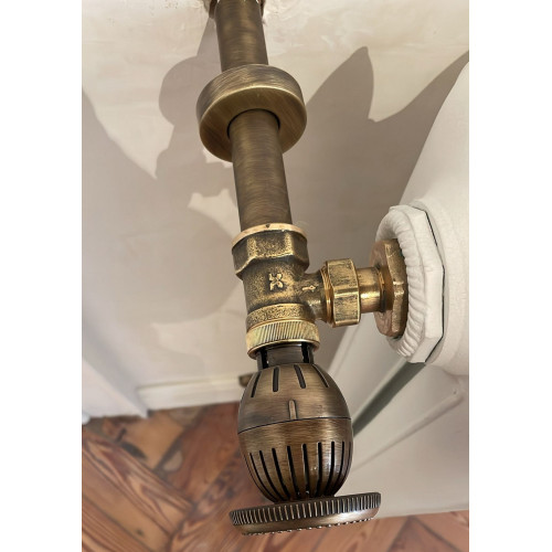 Kit Copritubo In Ottone (2 Rosoni E 2 Copritubo) Con Finitura - Foto 9