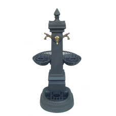 Fontana giardino Milano Piccola con doppia vasca e griglia. 1005/D