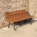 Panchina Arredo Urbano Nicra in ghisa legno esotico 4006 Panchina Arredo Urbano Nicra in ghisa legno esotico 4006