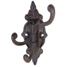 Appendiabiti gancio a muro in ghisa snodabile. Art. LH143