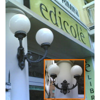 Applique illuminazione Doppia Foglia Grande. 12244+12002