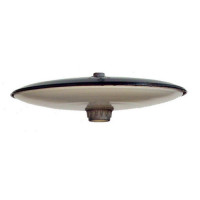 Piatto illuminazione convesso ø 40 cm con portalampada alluminio. 12305
