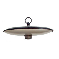 Piatto Convesso Diametro 40 cm Con Portalampada e Anello. 12305/A 