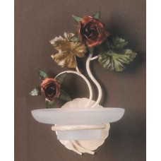 Art. AB.8065 Portasapone da parete con rose Dec.05