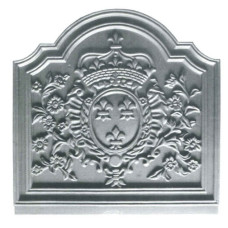 Piastra ornata in ghisa per focolare Fleur cm 50xh.50. PIAORN20