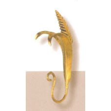 Attaccapanni gancio o portachiavi a parete in ferro forgiato 1 posto Grano. PC.6335/1