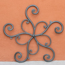 Attaccapanni ferro forgiato da muro 5 ganci. SUN