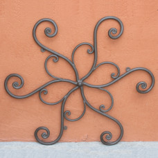Attaccapanni ferro forgiato da muro 6 ganci. SOLEIL