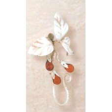 Attaccapanni gancio o portachiavi a parete in ferro forgiato 1 posti con gocce. PC.6330/1