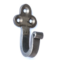 Attaccapanni gancio o portachiavi a parete in ferro forgiato 1 posto. CFI-22893000