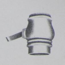 Barilotto In Ghisa per grondaia cm 20 diametro mm 65. BAR65