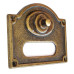 Campanello 1 pulsante da muro ottone brunito. 1341.A