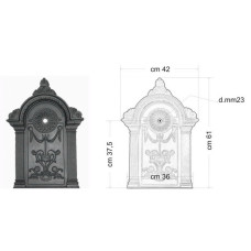 Frontale Fontana a Parete Liberty Medio. 2004