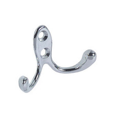 Attaccapanni gancio a parete Ottone Cromato. CFI-199.C 