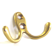 Attaccapanni gancio a parete Ottone Lucido. CFI-199.L  