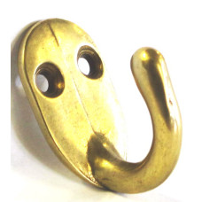 Appendiabiti gancio a muro Ottone Lucido. CFI-220.L