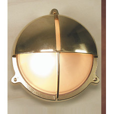 Lampada in Ottone Lucido con Schermo a Visiera Art. 0751-2428