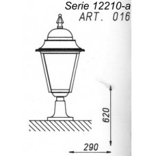 Lanterna Gardo a Muretto Serie 12210-A  Art. 016