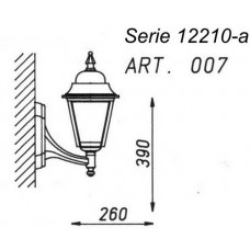 Lanterna Gardo ad Applique Serie 12210-A Art. 007