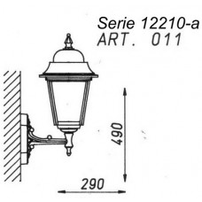 Lanterna Gardo ad Applique Serie 12210-A Art. 011