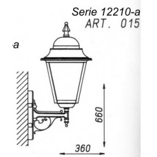 Lanterna Gardo ad Applique Serie 12210-A Art. 015