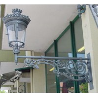 Mensola illuminazione a Muro Modello Albini + Lanterna Reale Piccola. 12228+12006/A