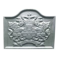 Lastra in ghisa per rivestimenti caminetto lion cm 55xh.45. PIAORN21