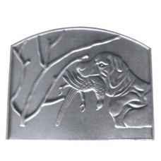 Lastra decorata in ghisa per caminetto cattura cm 48xh.38. PIAORN32