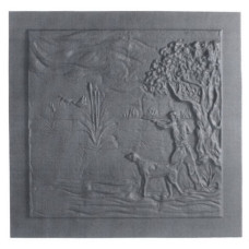 Lastra in ghisa per focolari chasse cm 75xh.78. PIAORN33