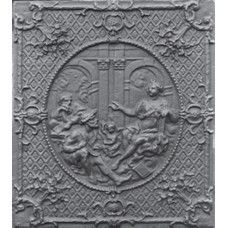 Piana in ghisa per rivestimenti camino Dei cm 58xh.68. PIAORN18