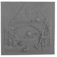 Piana per fondale camino 68xh.69 cm. PIAORN27