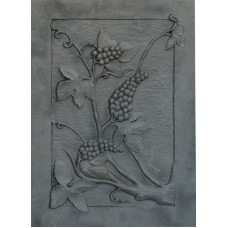 Piastra in ghisa per camino uva cm 50×70. PIAORN46