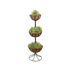 Portapiante piantana 3 posti in ferro. CFI-BPH83