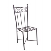 Sedia interno esterno ferro forgiato. Modello Minerva