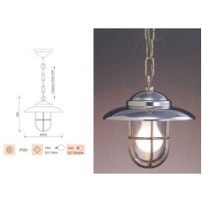 Sospensione in Ottone Lucido Art.0751-2060B