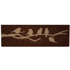 Zerbino o Pulisciscarpe in cocco Uccellini  Art. RB149 MARRONE