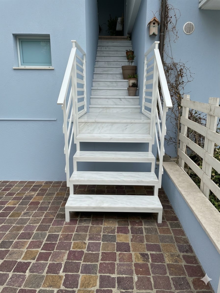 Ringhiera scala esterna