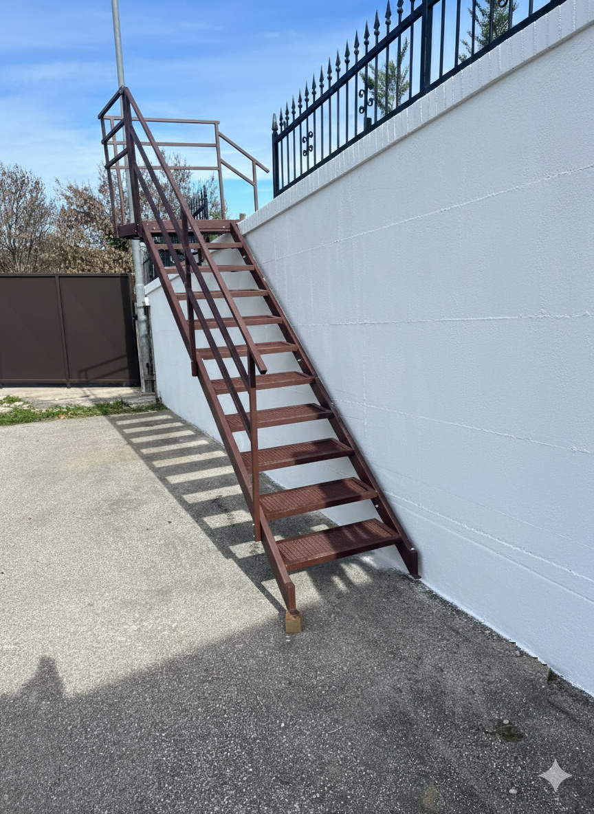 -Scale in ferro per esterni a giorno