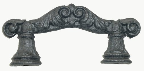 Batacchio Portone In Ghisa Solida - Maniglia Rustica Per Cancelli, Porte Fienile, Garage, Design Vintage