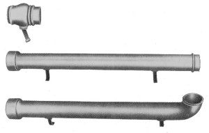 Tubo pluviale in ghisa grondaia